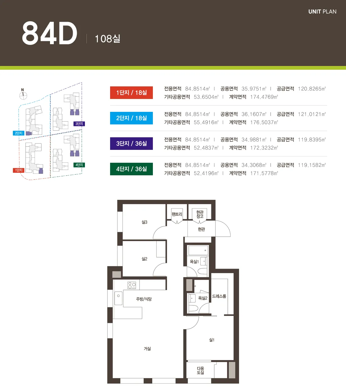 빌리브 명지 듀클래스 84D 평면도